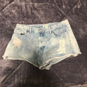 F21 denim shorts